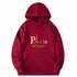 Letter Printed Hoodie – Unisex Couple’s Pullover