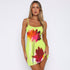 Summer Flowers Printed Suspender Dress