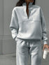 Women's Long-Sleeved Sports Sweatshirt Suit – Stylish & Comfortable