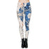 Printed Cropped High Waist Leggings – Women's Slimming and Breathable Pants