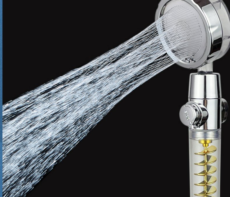 Twin-Turbo Pressurized Shower Head – Supercharged Propeller Design