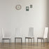 Set of 4 PU Leather Dining Chairs – Creamy White