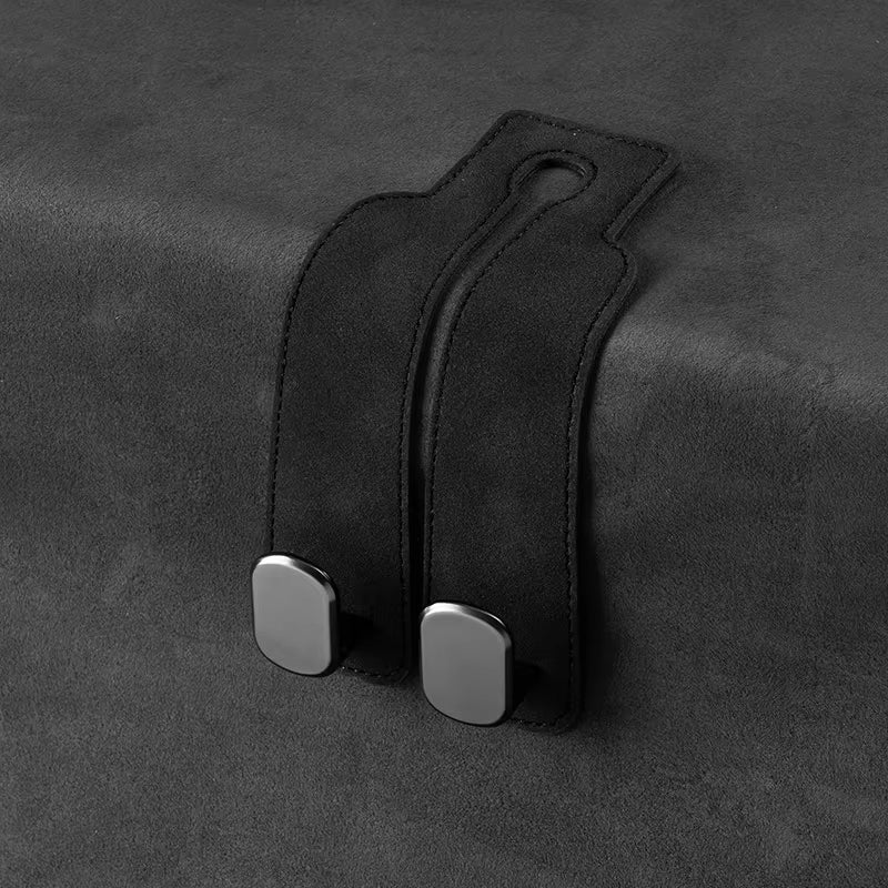 Car Seat Back Hook Suede Double-Headed Rear Storage Storage Small Hook Car Interior Decoration Supplies