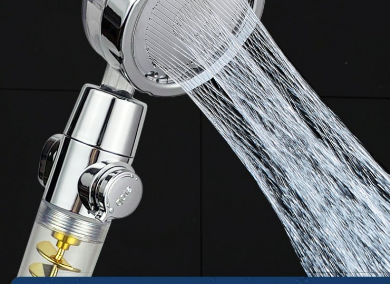 Twin-Turbo Pressurized Shower Head – Supercharged Propeller Design