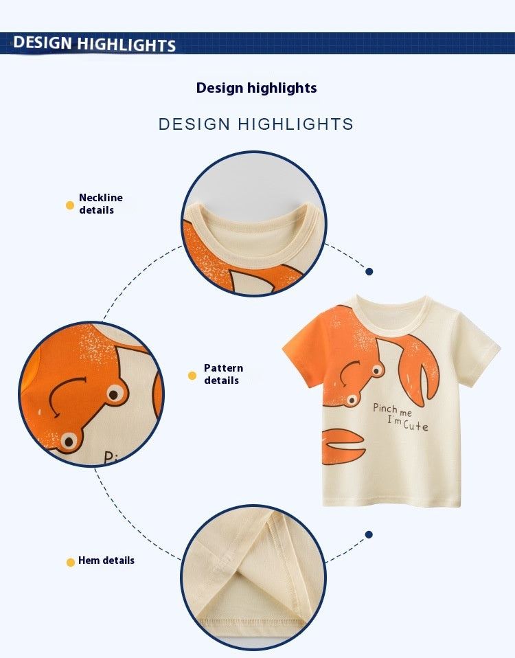 Spring and Summer Short Sleeve Baby Clothes