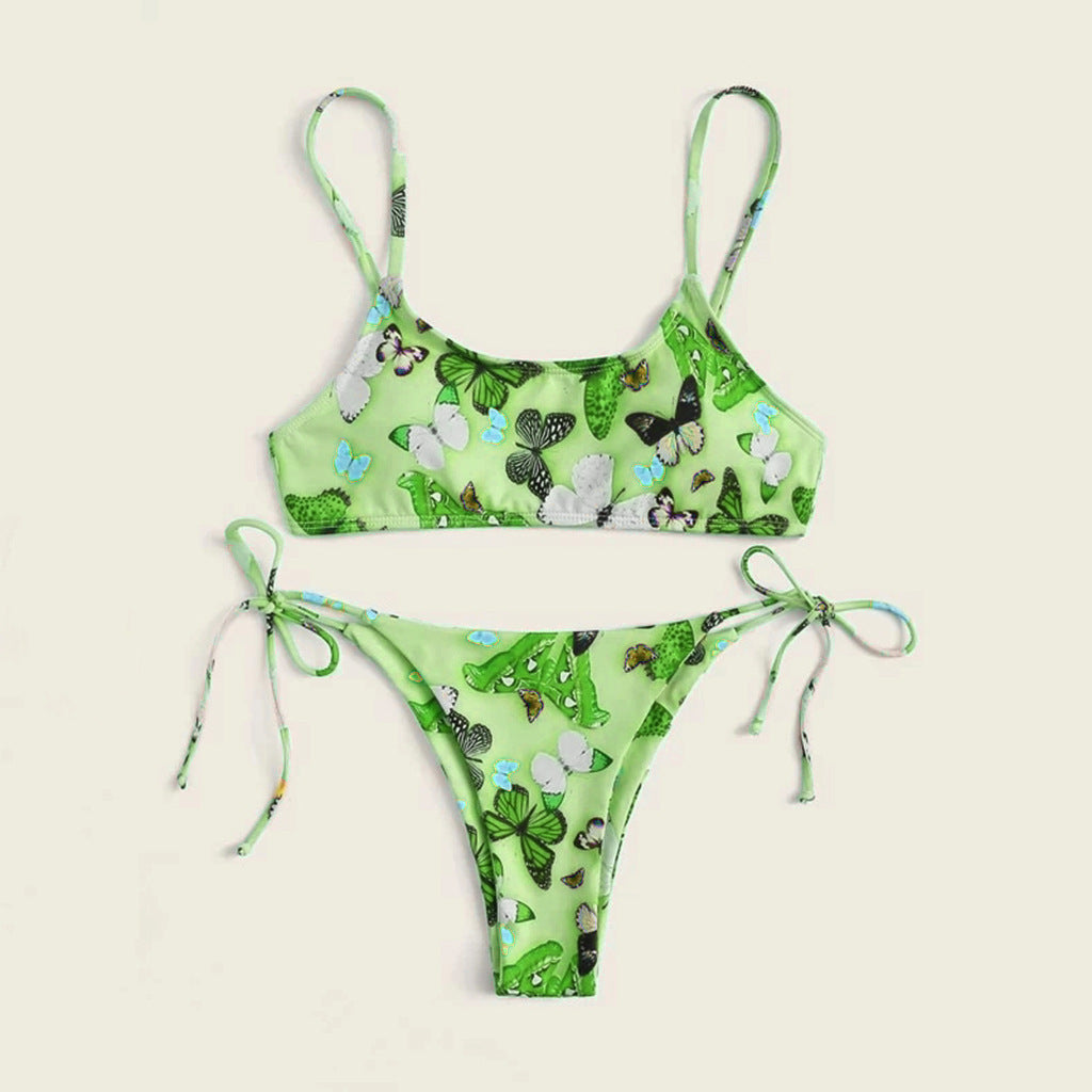 Summer Floral Print Bikini – Push-Up Beach Swimsuit