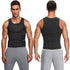 Men’s Fitness Shapewear Sauna Vest – Double Belt Waist Trainer & Sweat Shirt Corset