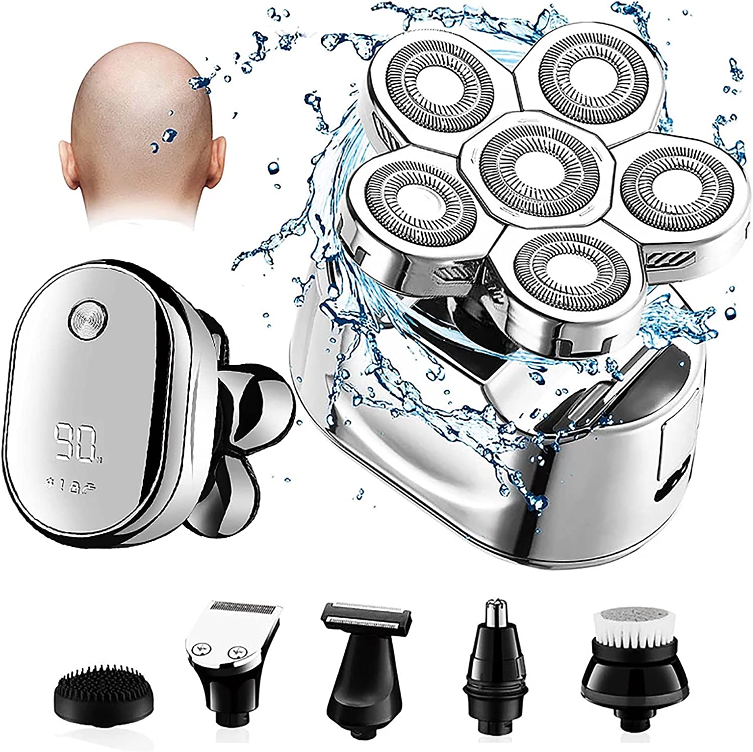 5 Core Electric Razors • 6 Blade Electric Shaver Beard Trimmer •