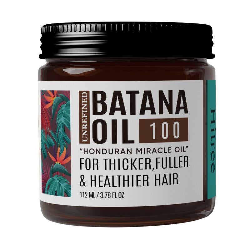 Hitree Batana Oil for Hair Growth: 100% Organic and Pure - Dr. Sebi Approved Batana Oil from Honduras Unrefined Promotes Hair Thickness for Men & Women 3.78 OZ Hair Care Organic Shiny Moisture Comfort