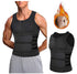Men’s Fitness Shapewear Sauna Vest – Double Belt Waist Trainer & Sweat Shirt Corset