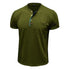 Summer European And American Men's Short Sleeve Casual Crew Neck Top