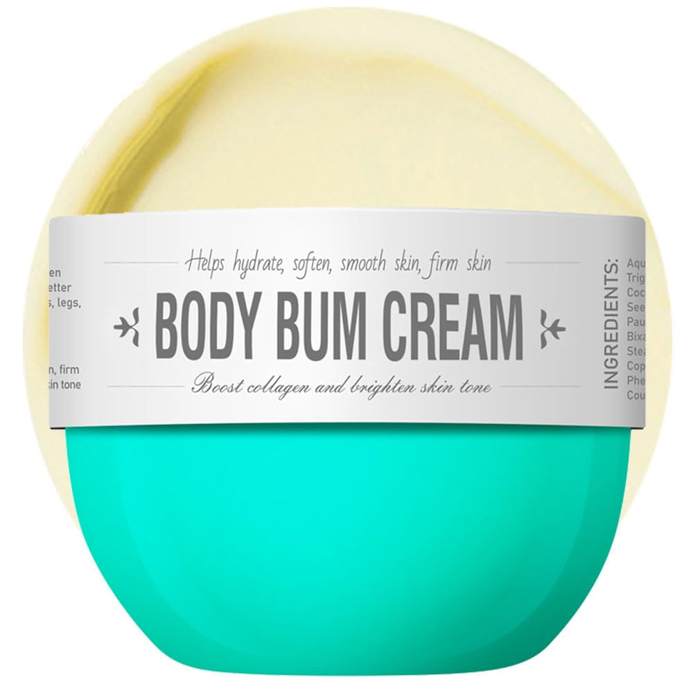 Bum Cream, Thigh and Butt Firming Body Cream, Moisturizing, Smoothening Butt Cream for Women, Lifted and Firm Tightens Skin (Caramelized Coconut Smell)