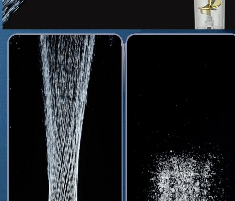 Twin-Turbo Pressurized Shower Head – Supercharged Propeller Design