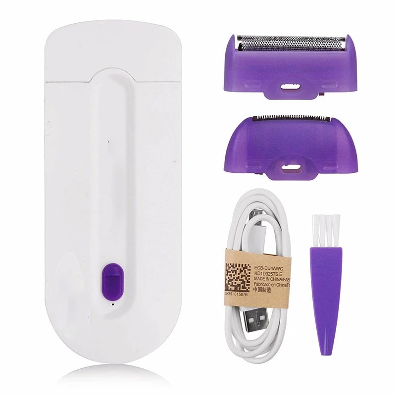 2 In 1 Electric Hair Trimmer USB Rechargeable Women Bikini Facial