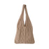 Portable Retro Hollow Knitted Woolen Yarn Bag Shoulder Tote Bag