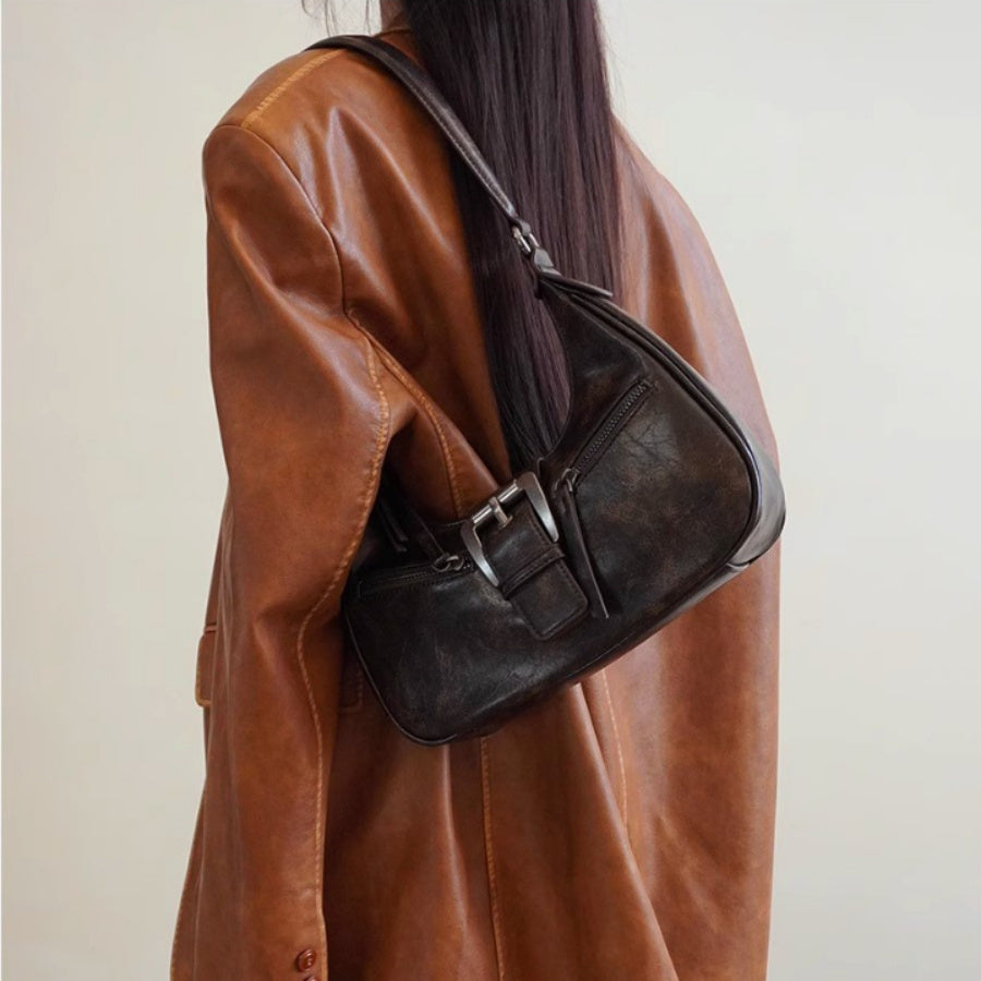 Women's Retro Shoulder Bag – Underarm Crescent Crossbody Bag