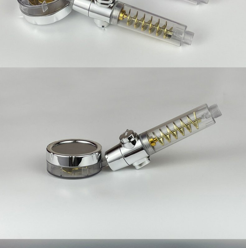 Twin-Turbo Pressurized Shower Head – Supercharged Propeller Design