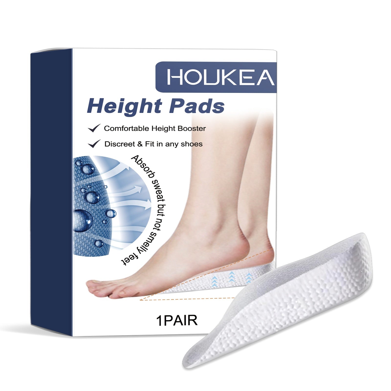 Comfortable & Invisible Height-Increasing Insoles