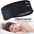 Bluetooth Sports Earphones and Sleep Headband - Wireless Music Headset with Eye Mask Design