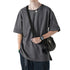 Autumn Men's Short-sleeved Loose Fit T-shirt Cotton Round Neck