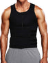 Men’s Fitness Shapewear Sauna Vest – Double Belt Waist Trainer & Sweat Shirt Corset